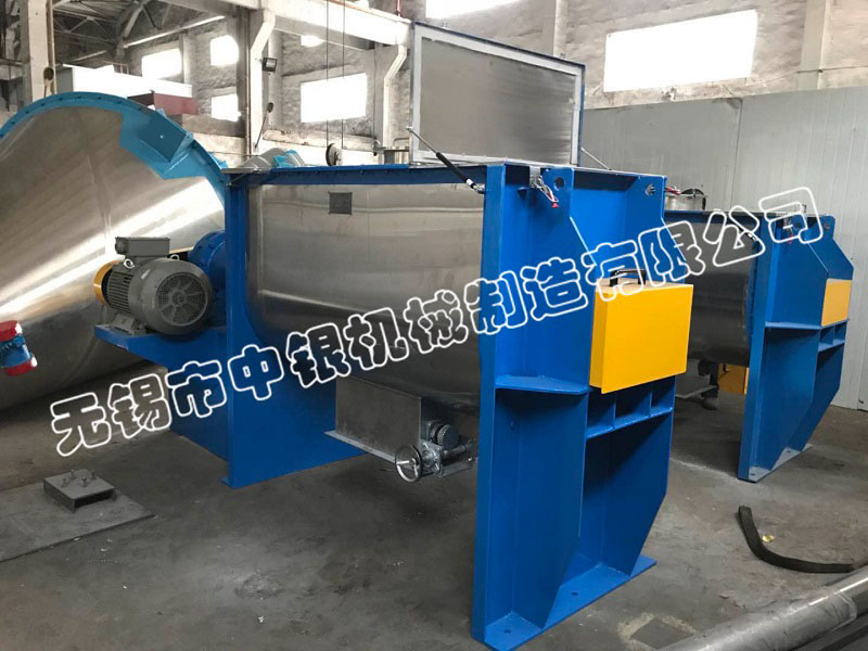 無(wú)錫中銀一臺(tái)1000L、一臺(tái)1300L螺帶混合機(jī)成功發(fā)往也門(mén)